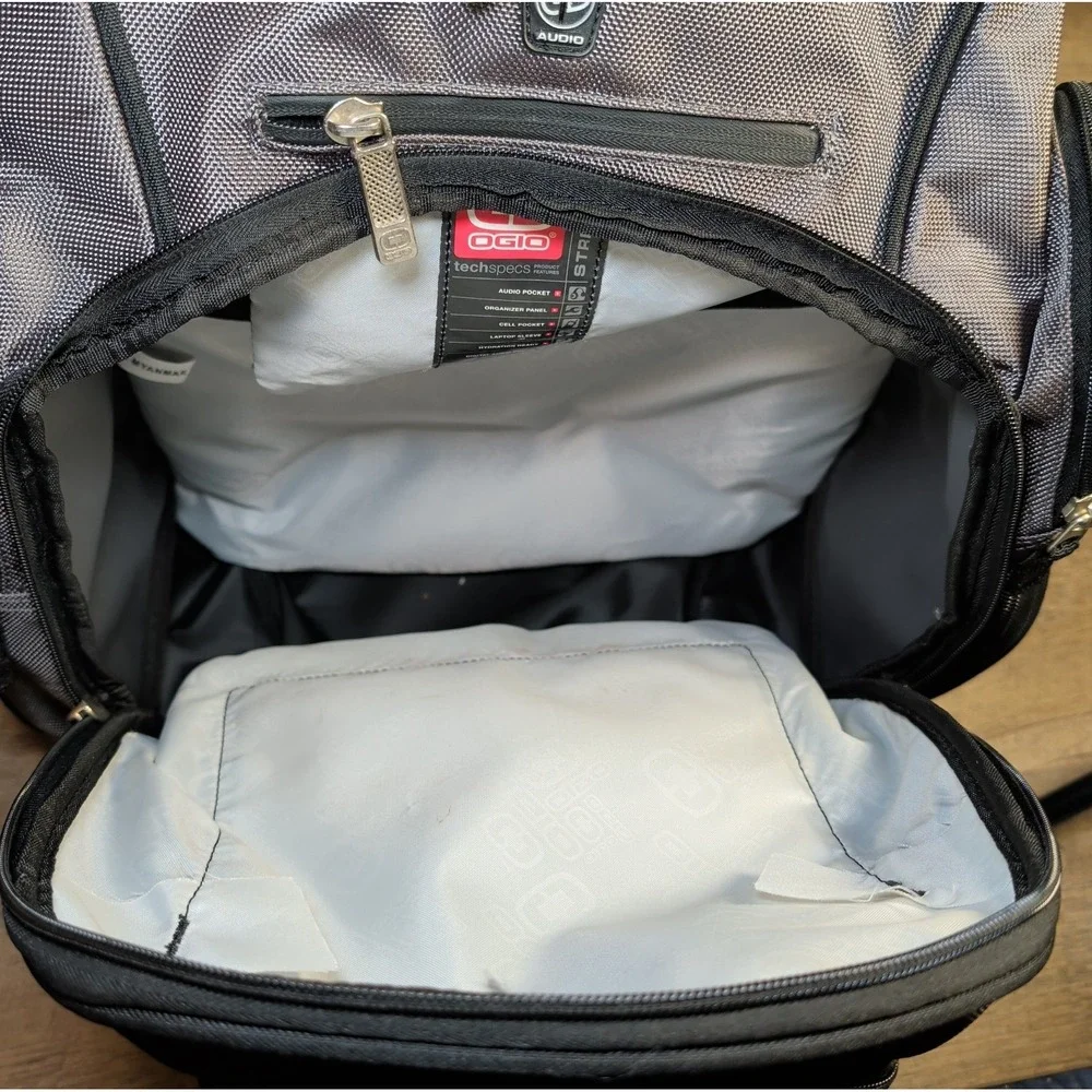 OGIO METRO Tech Backpack Laptop Bag Black Multiple Compartments Organizer Travel