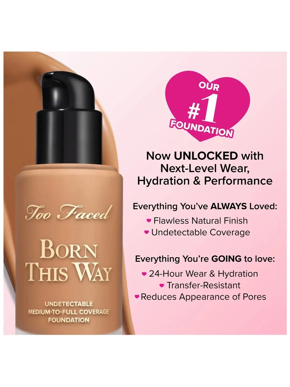 Too Faced Born This Way Foundation - Golden Beige - 2 Bottles