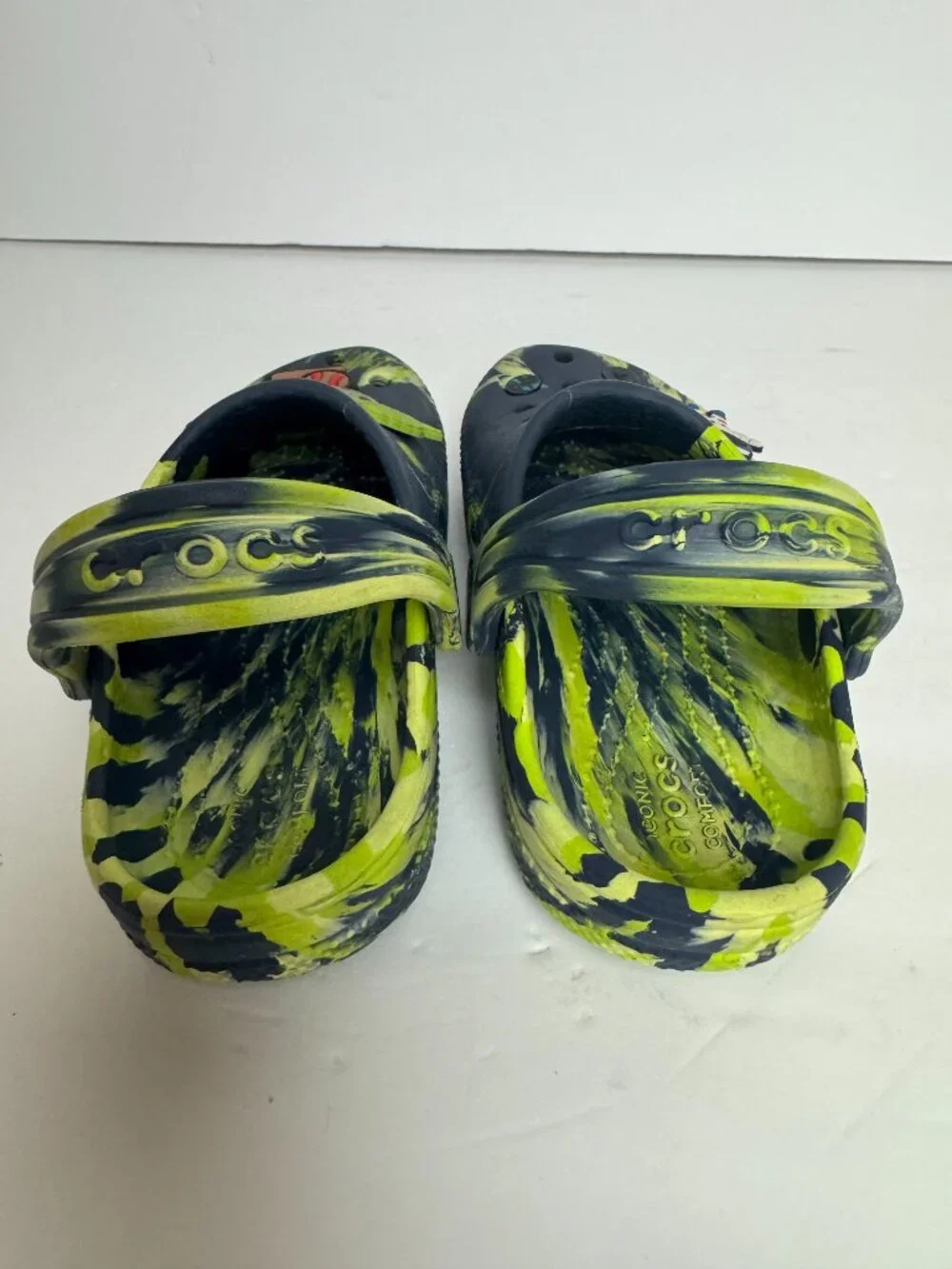 CROCS green clog blue