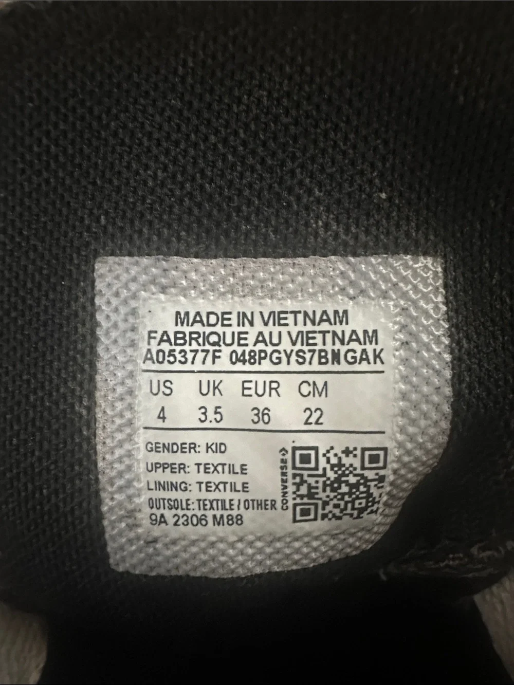 Converse shoe clear manufacturing