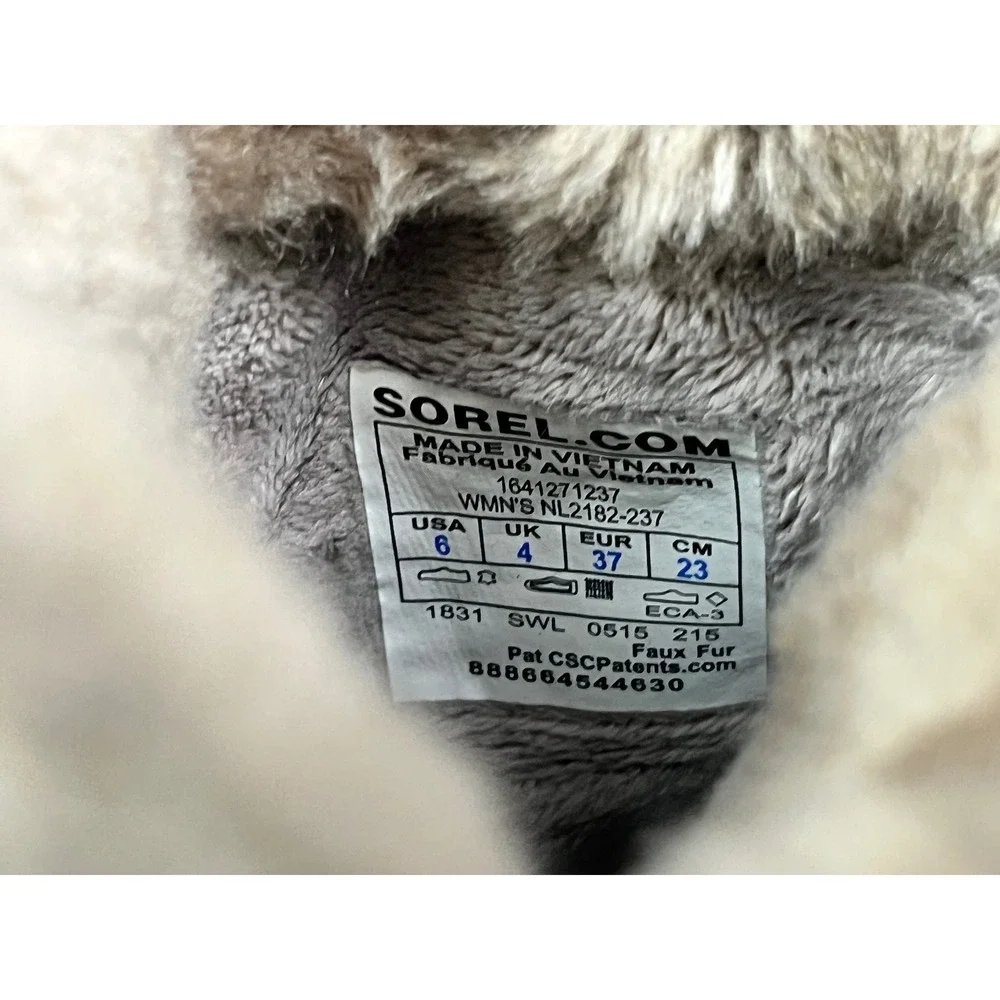 Sorel Tofino II Elk Brown Waterproof Winter Boots Faux Fur NL2182-237 Womens 6