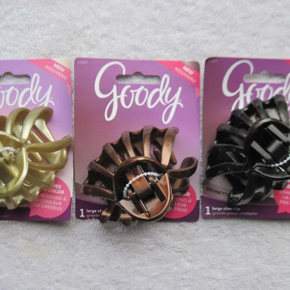 Goody Large Claw Clip Hair Jaw Spider Sea Shell Blonde Brunette Color Collection