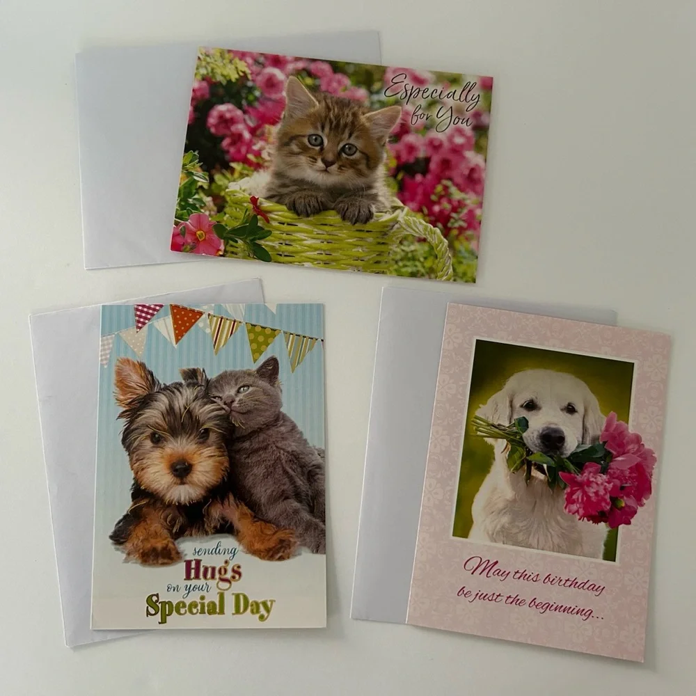 Vintage dogs cats