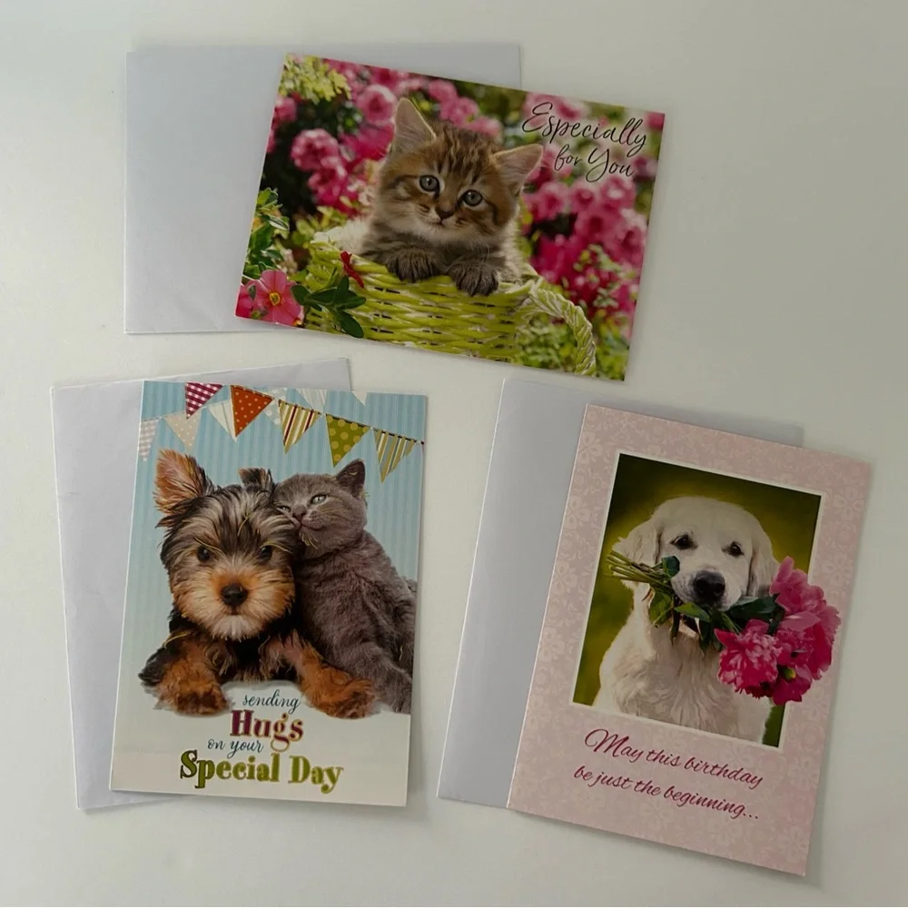 Vintage dogs cats