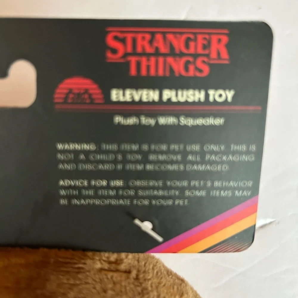 NWT Stranger Things Eleven plush Dog Toy