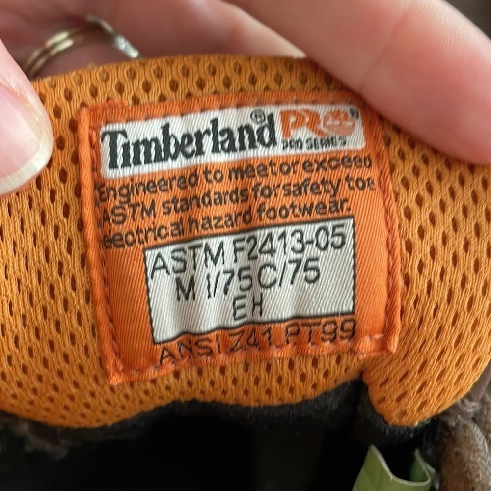 Timberland Pro series steel toe boots sz8