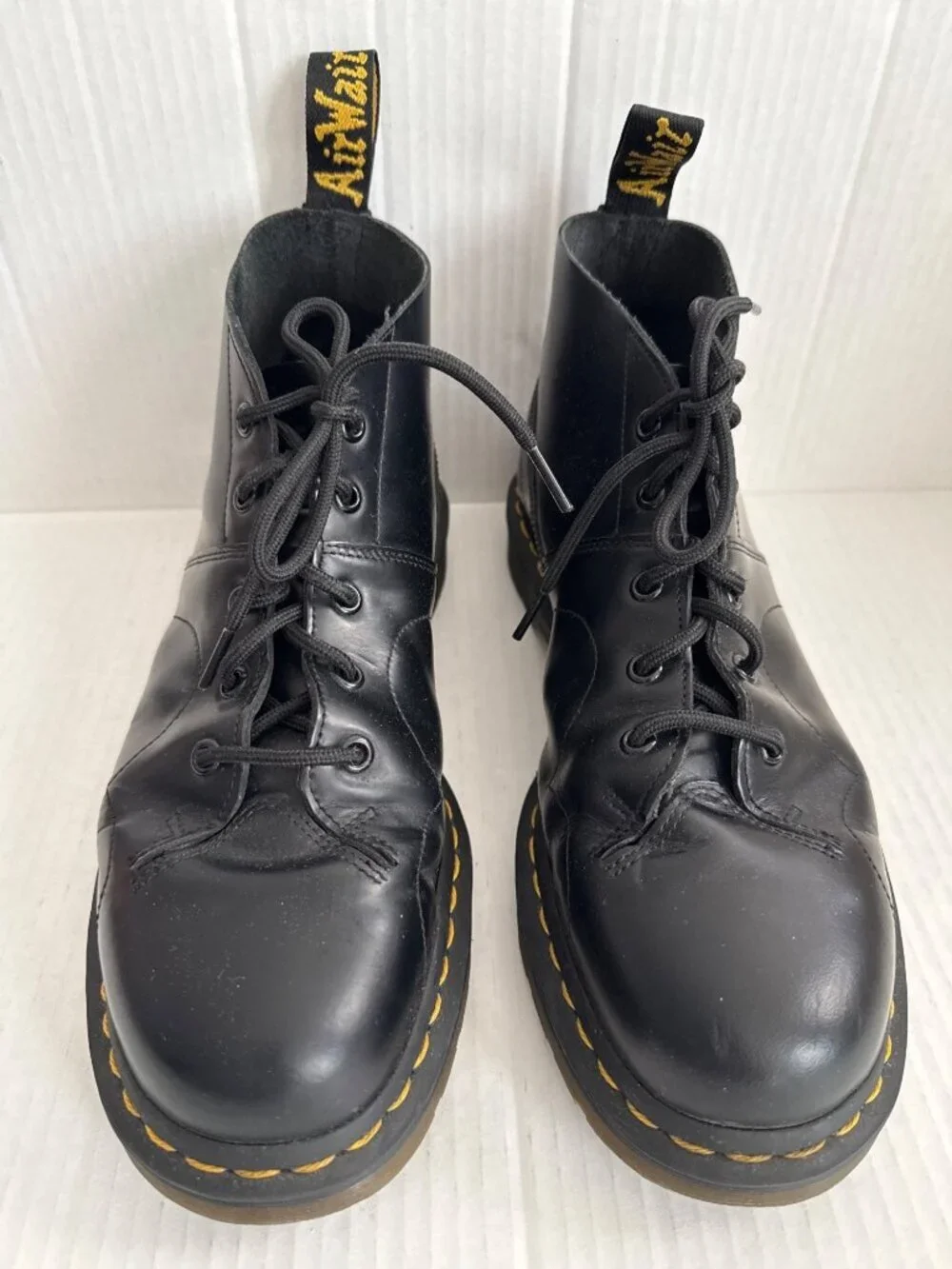 Dr. Martens Church Black Smooth Leather Boots Sz 11