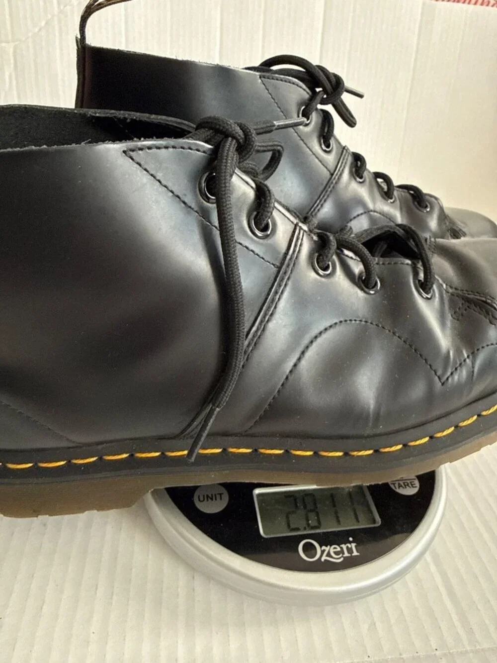 Dr. Martens Church Black Smooth Leather Boots Sz 11