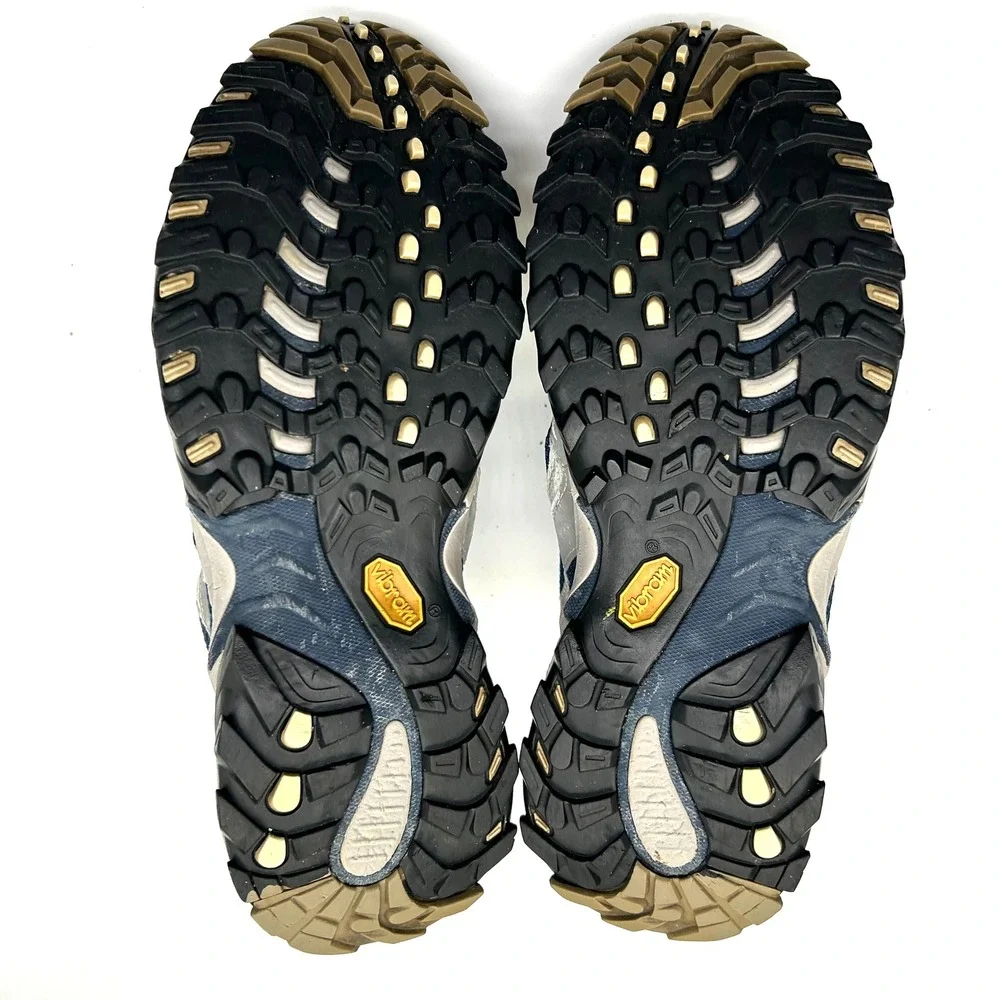 The North Face Hiking Boots Mens 11.5 Grey Navy‎ Gore-Tex Vibram Trail Shoes