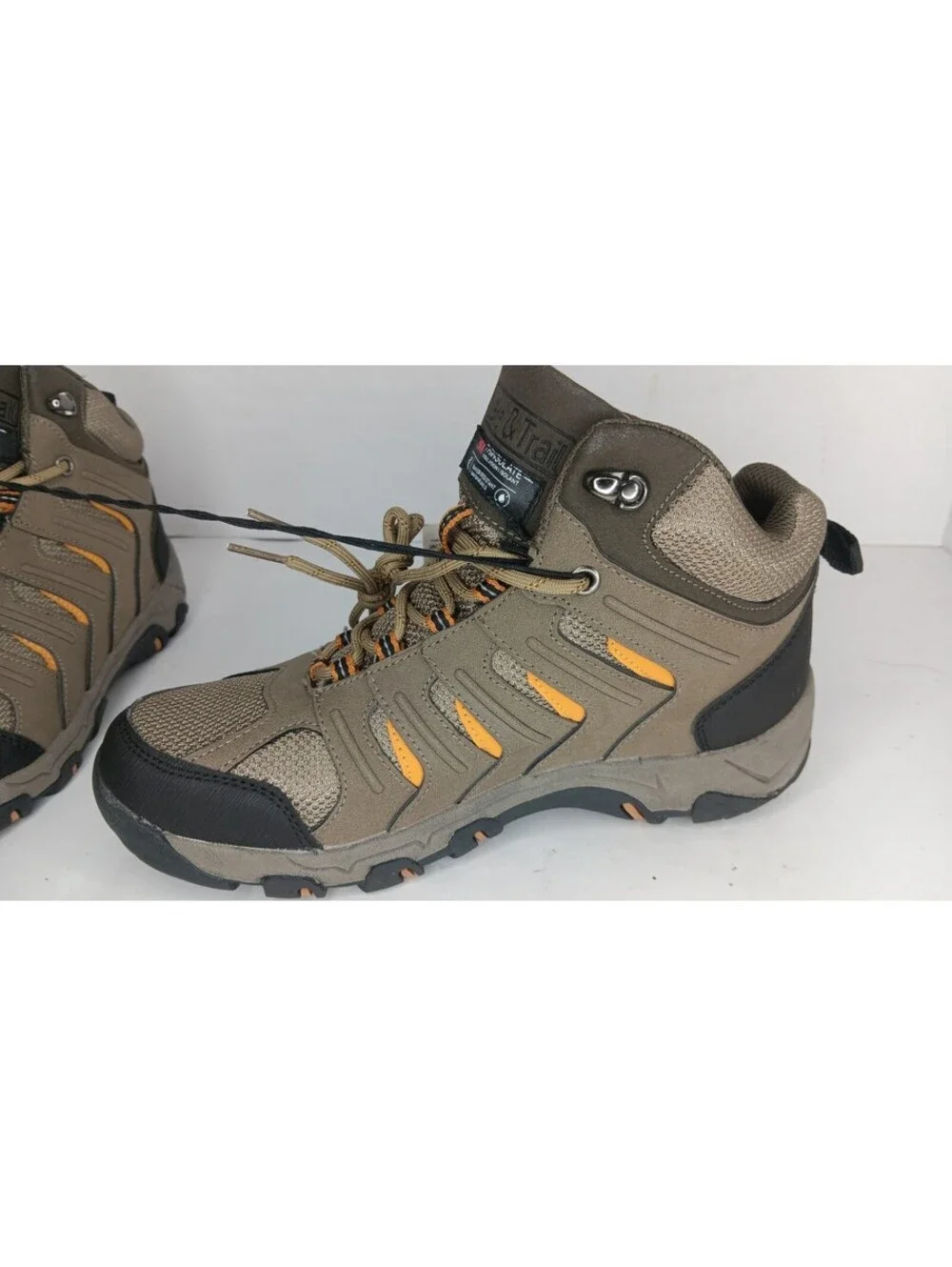 Men’s Lake & Trail Jackson Hiking Boot Tan/Orange Size 8 New W/Tags Thinsulated