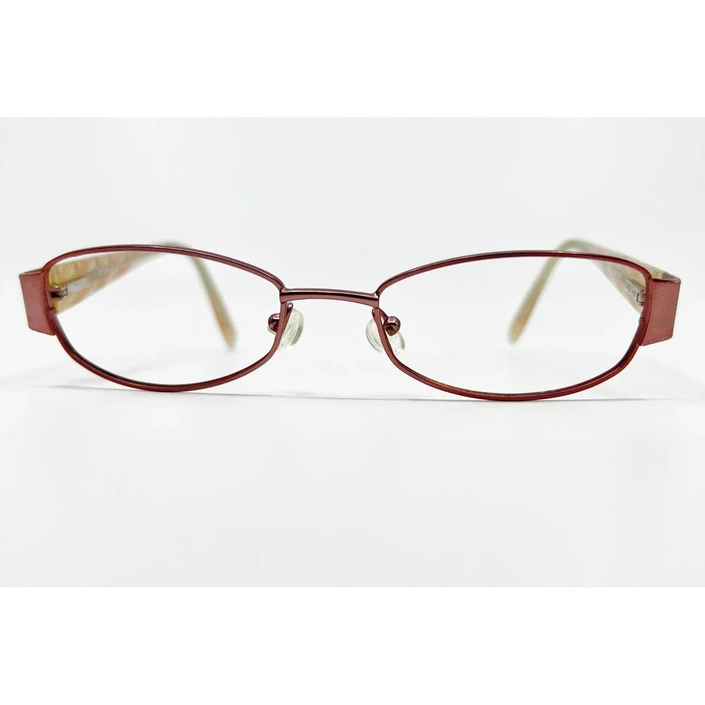 Elizabeth Arden Eyeglasses Womens Red EA 6007 2 Rhinestone Accents 52-18-135