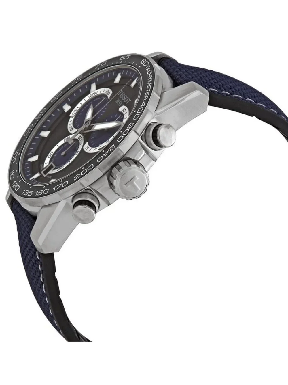NWT Tissot Supersport Chronograph Quartz Black Dial Men's Watch