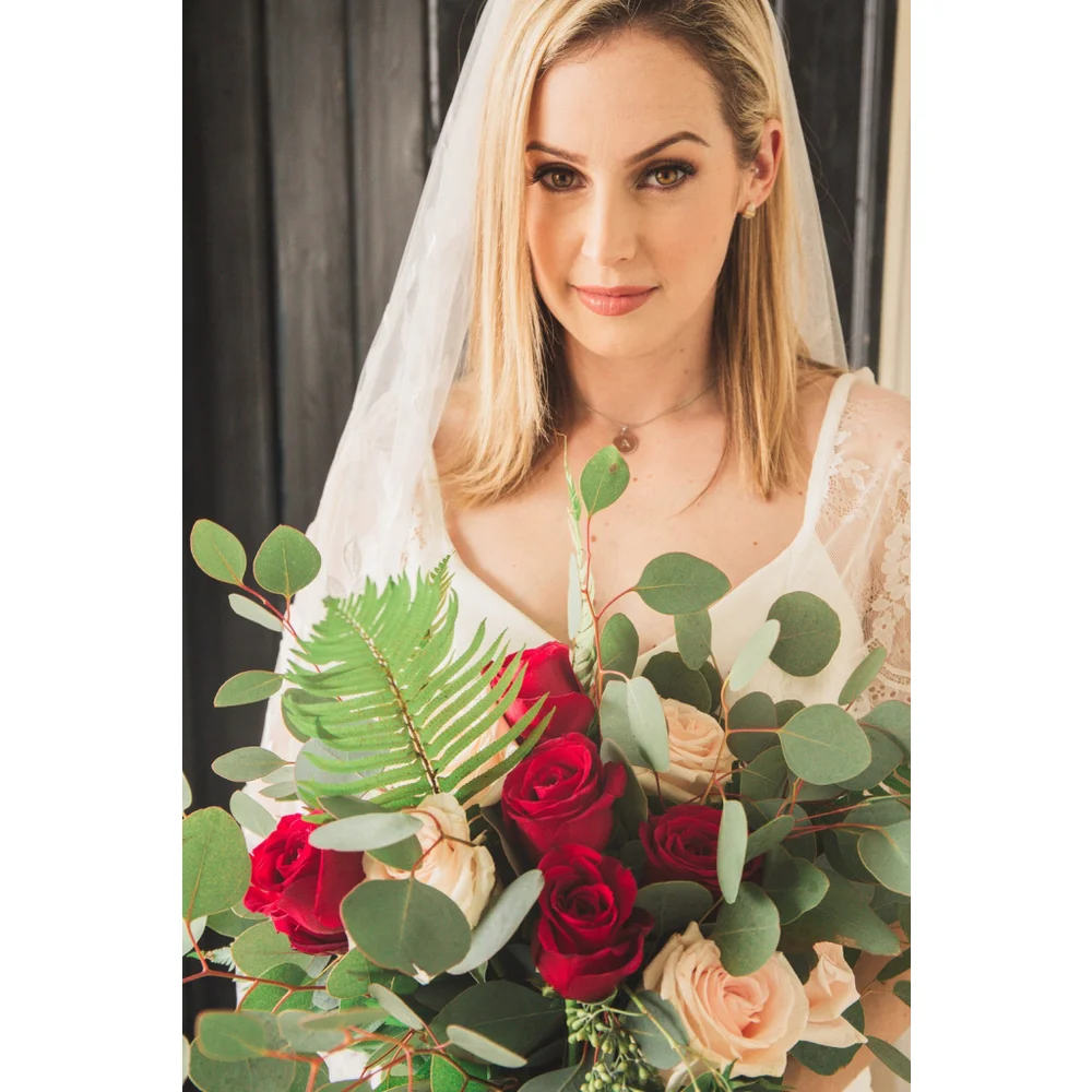 3D Floral Wedding Veil: Handmade Nylon Fingertip Veil Bridal Bride