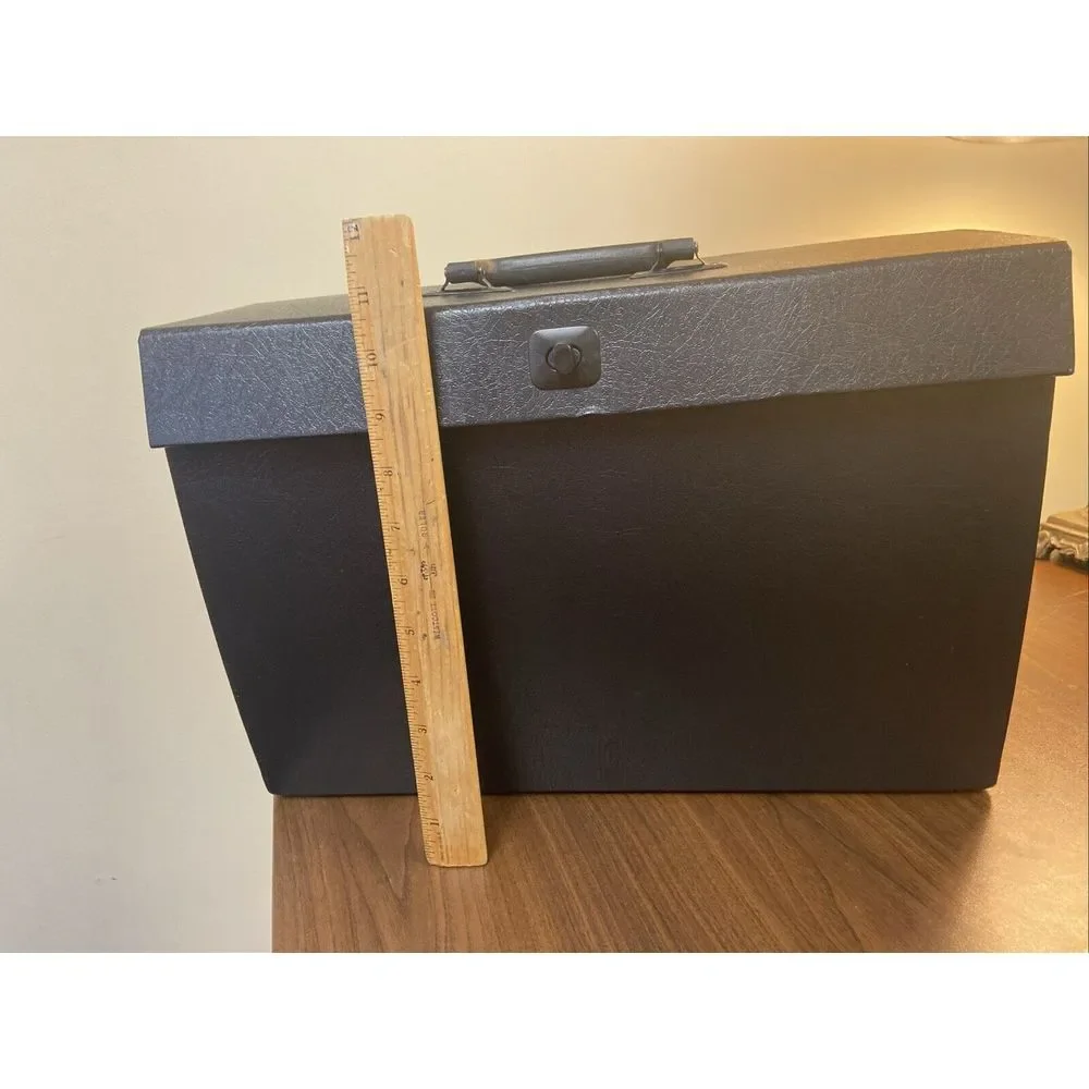 Vintage Portable Expanding File Box WILSON JONES Paper‎ File Accordion 23576