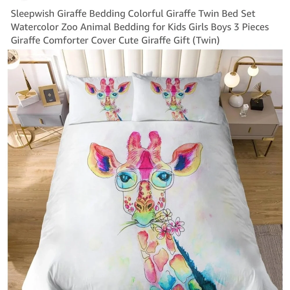 Giraffe Duvet and 2 pillow covers