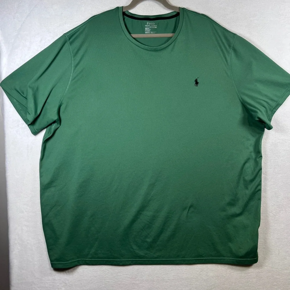 Polo Ralph Lauren Performance Shirt Mens 3XB Green Short Sleeve Pony Logo Tee