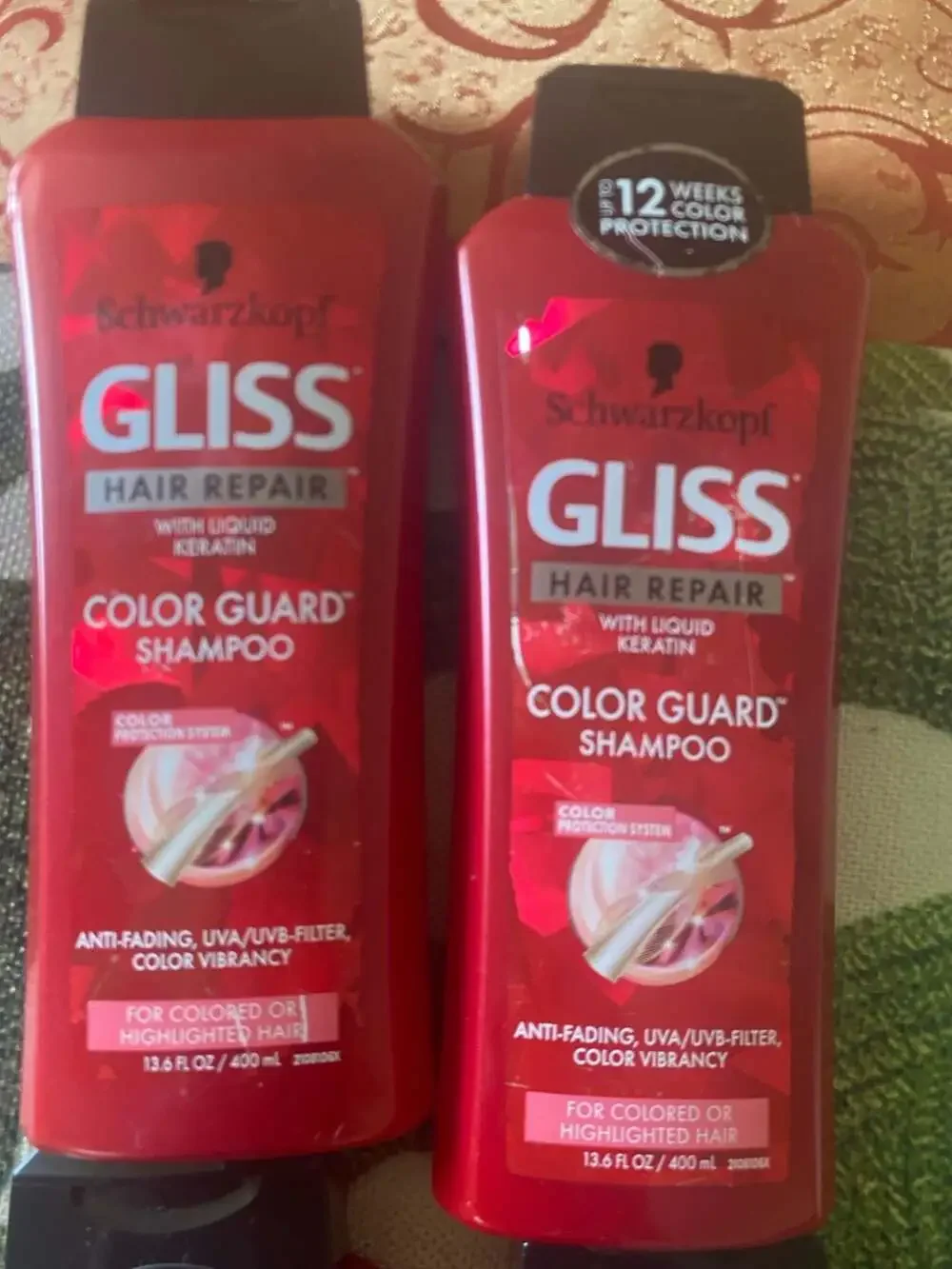 Schwarzkopf Gliss Hair Repair Color Guard Shampoo 13.6 fl oz (Lot of 4)