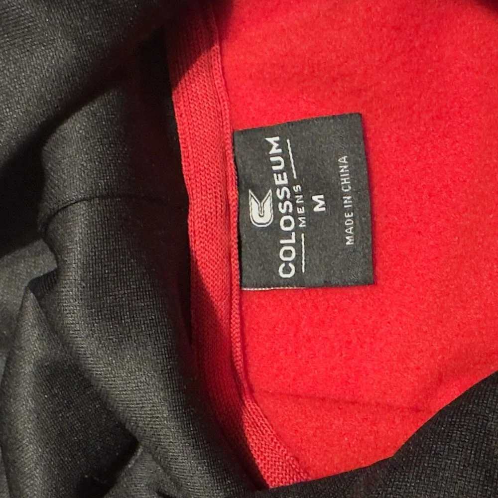 Davidson Wildcats Colosseum Active Hooded‎ Sweatshirt Men Medium Red Logo