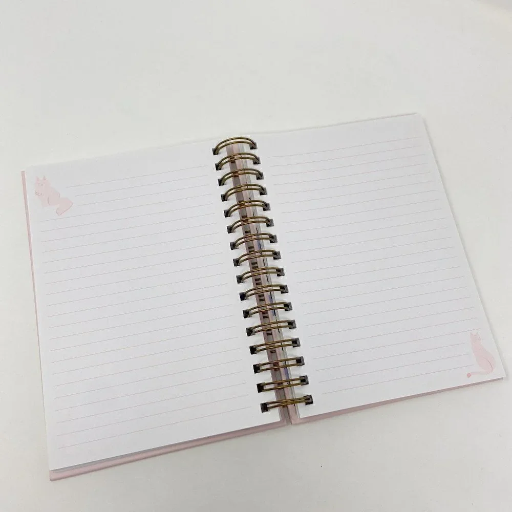 LADY JAYNE | Life is better with a Cat Spiral Bound Journal Pink
