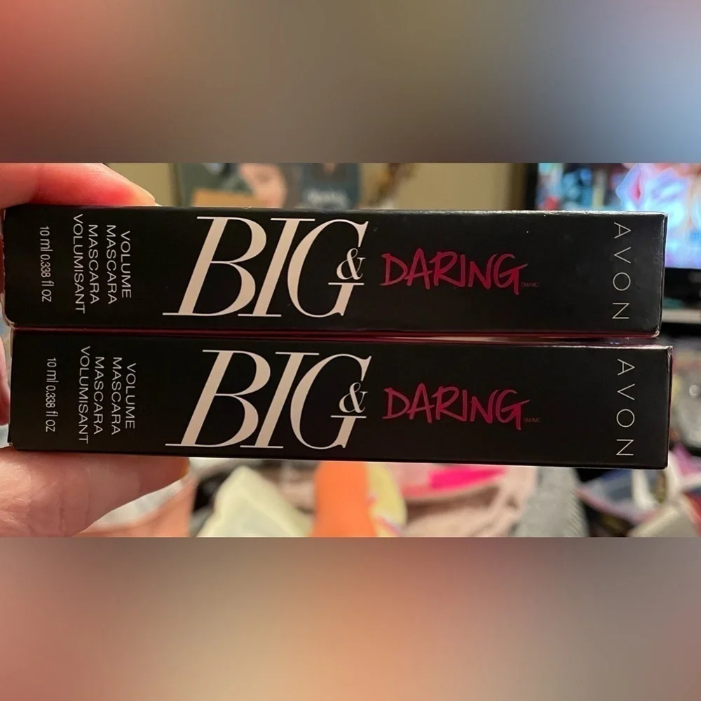 👁️ Qty 2 BIG AND DARING Volume Mascara Avon 24 Hour Date Night Discontinued