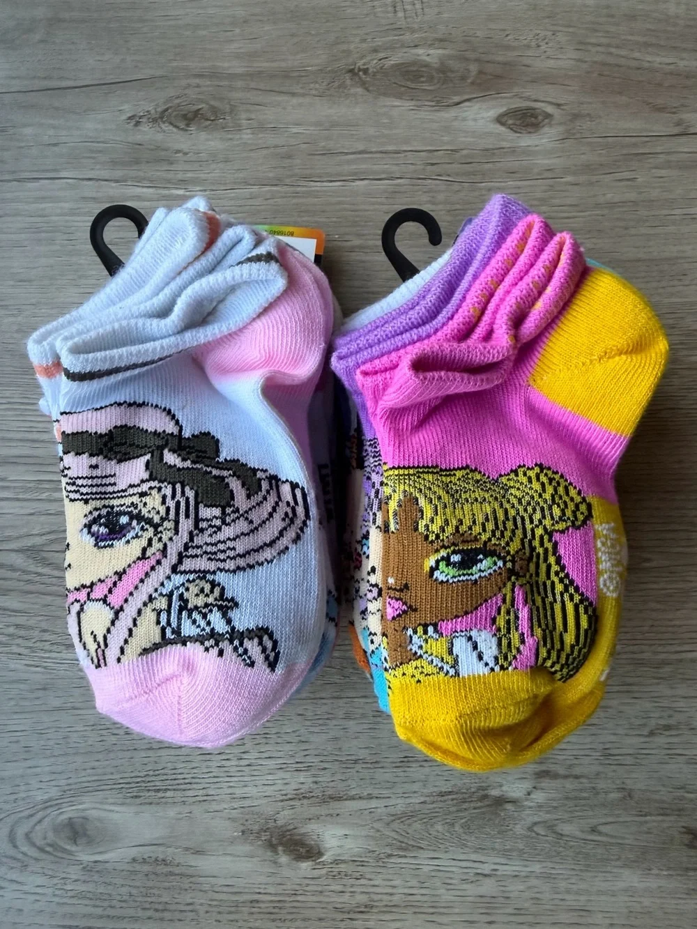 Rainbow High Girls 6-Pair Ankle Socks Bundle 12 Pairs Total NWT Shoe Size 7-10