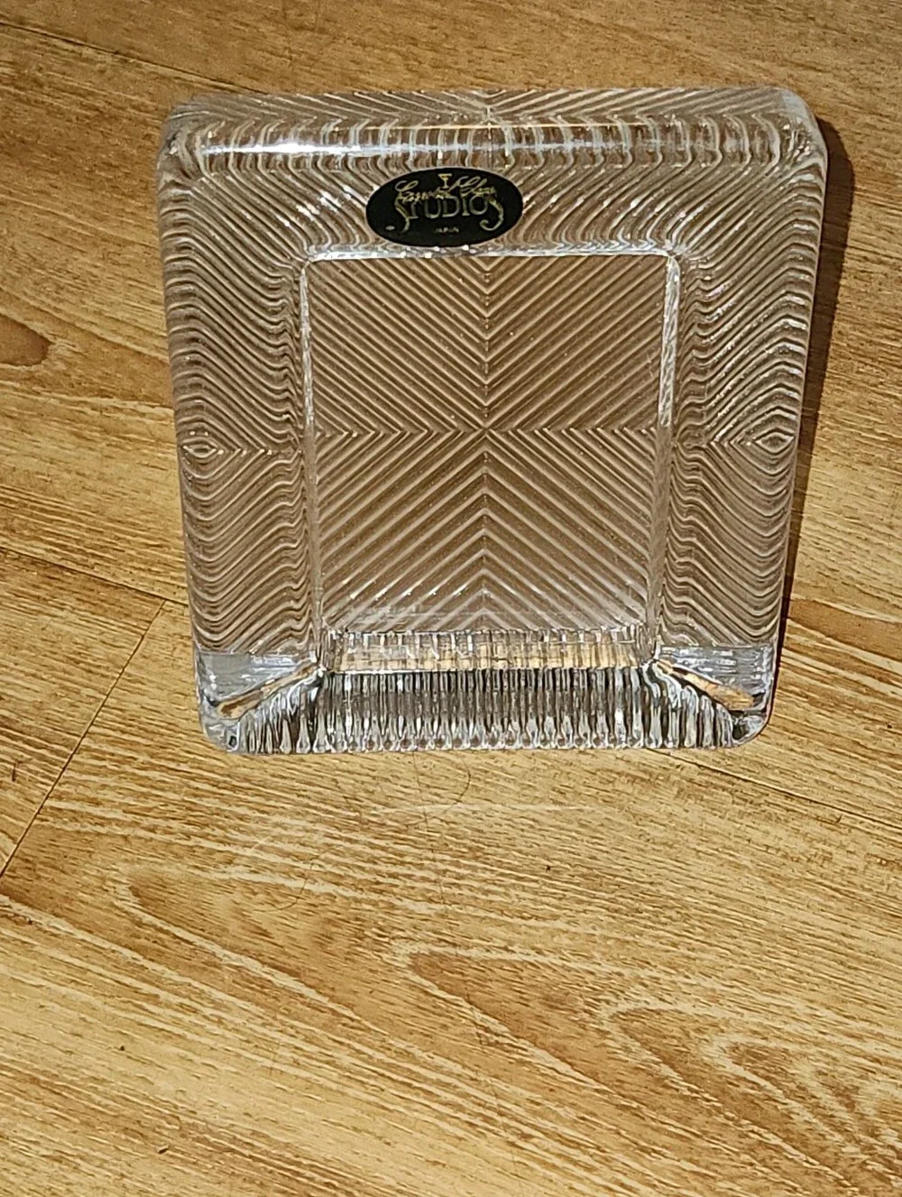 Crystal Clear Studio Square Crystal Glass Picture Frame