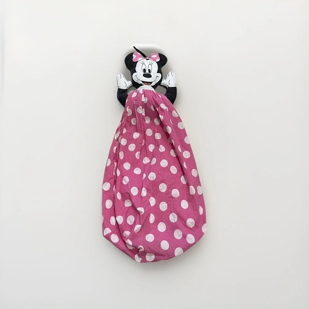 Vintage 80's Disney Minnie Mouse Hanging Diaper Holder Grocery Bag Holder Keeper
