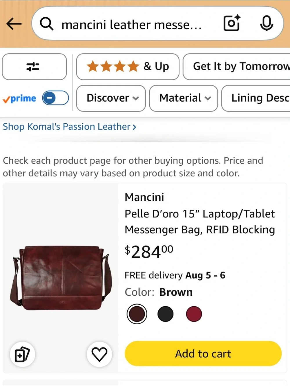 Mancini premium leather