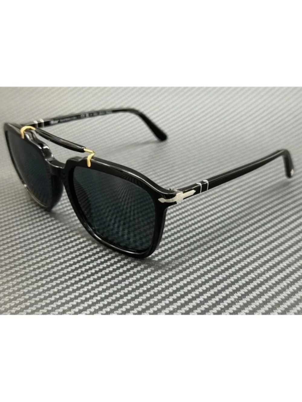 New Persol Men Black Sunglasses 55-20-145