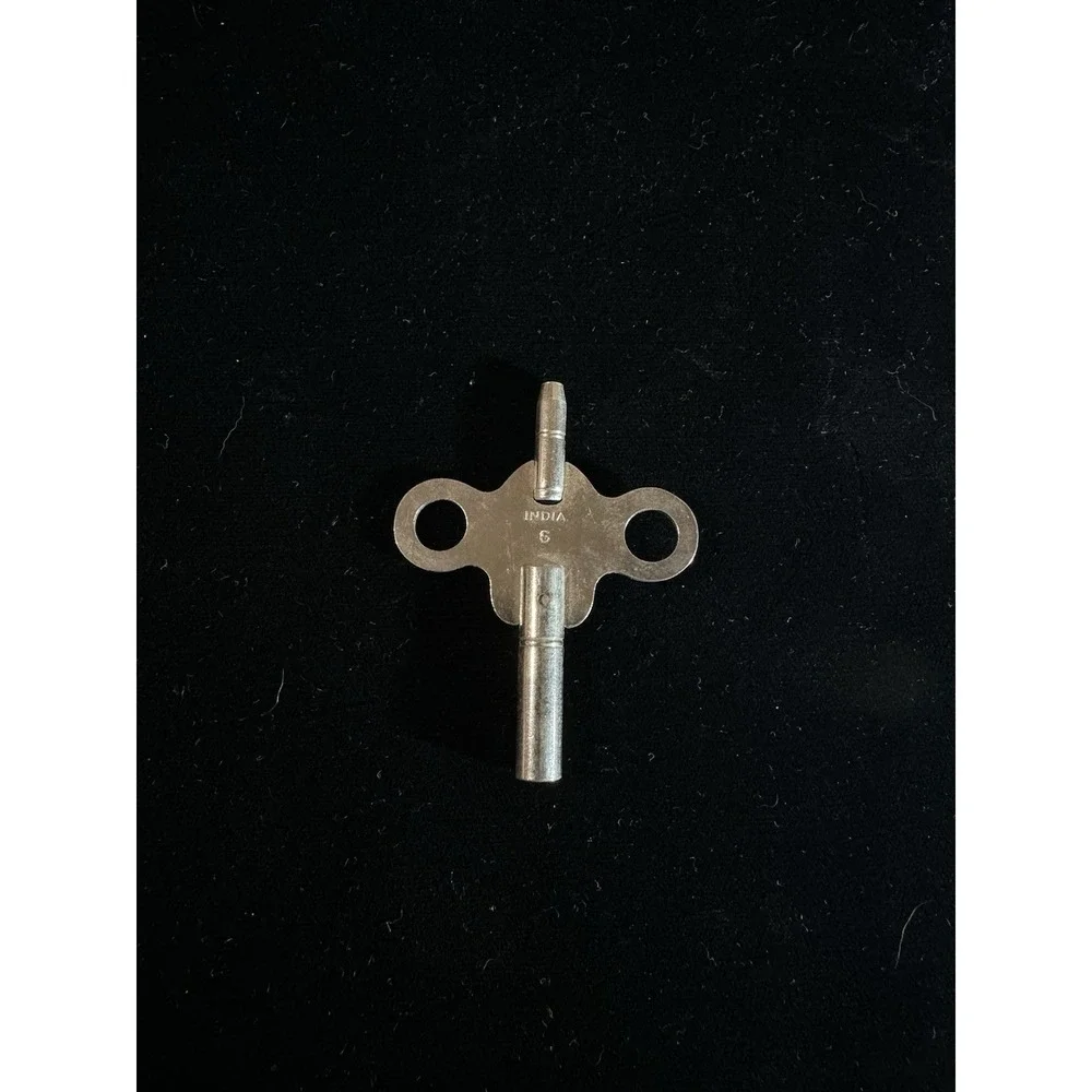 Vintage India Steel‎ Double Ended CLOCK Winding KEY Tool 3.75mm 1.95mm #6