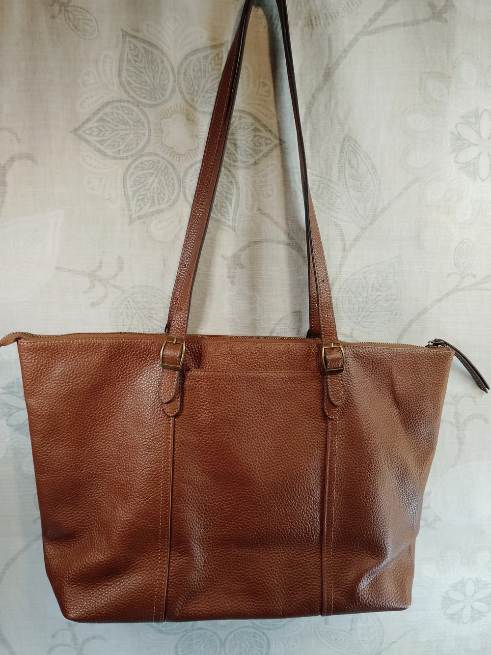 Befen Classic Brown  Genuine Leather Laptop / Shoulder Tote Bag - Women