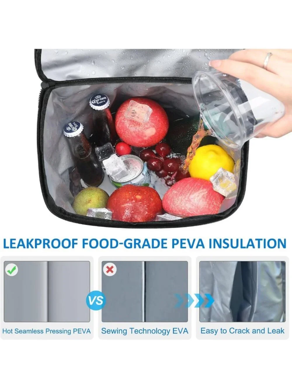 Insulated Cooler Backpack for 33/40 Cans | Leak Proof, Waterproof, Perfect for