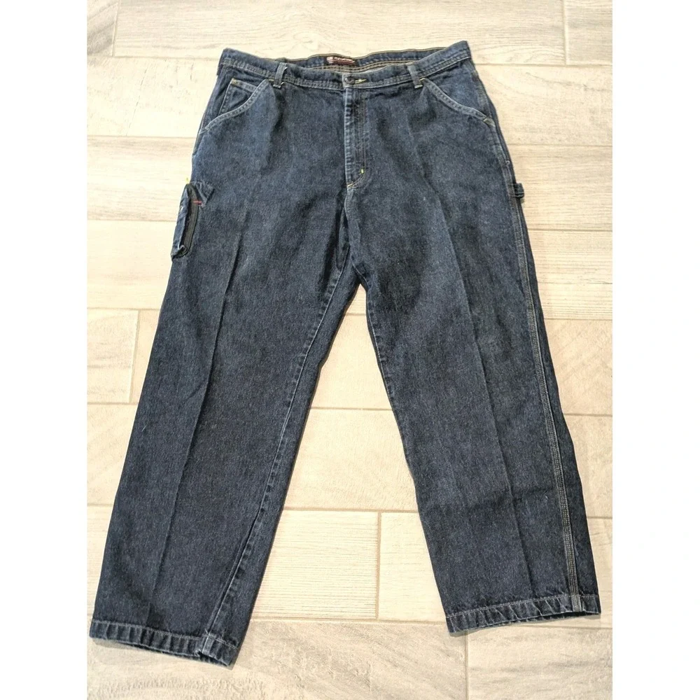 Vintage Polo Ralph Lauren Mens High Rise Cell Phone Carpenter Jeans Size 38x32