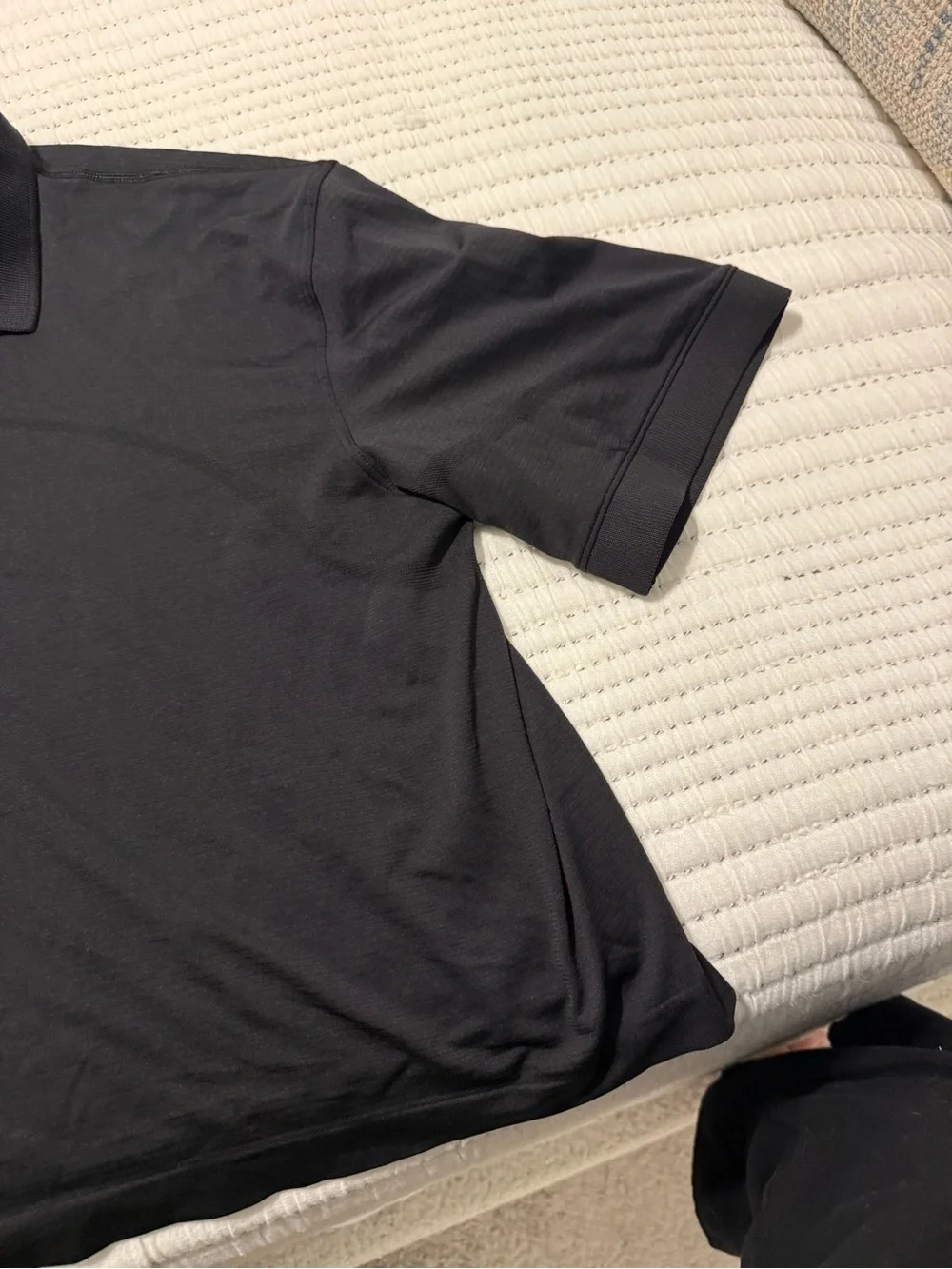Lululemon Cropped Black Tennis Polo