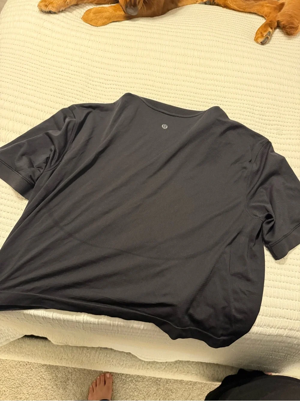 Lululemon Cropped Black Tennis Polo