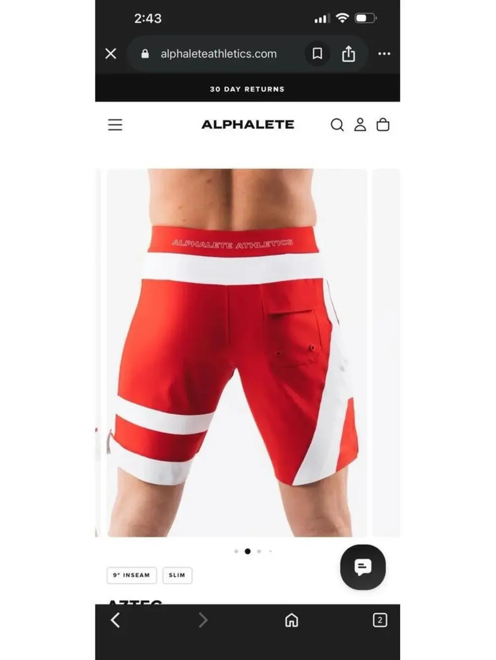 Alphalete aztec boardshorts