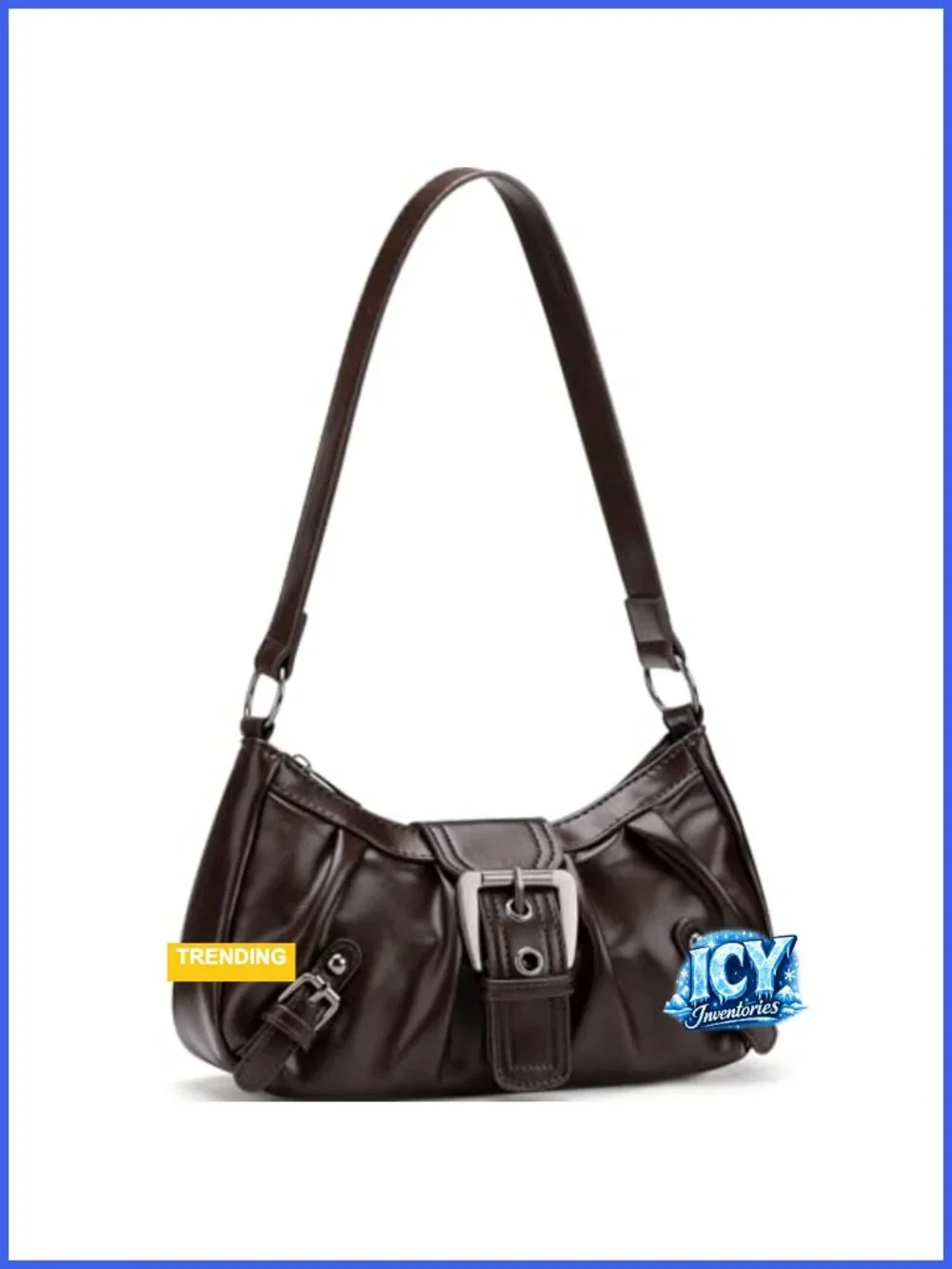 Faux Leather Hobo Shoulder Bag Tote Purse with Top Handle