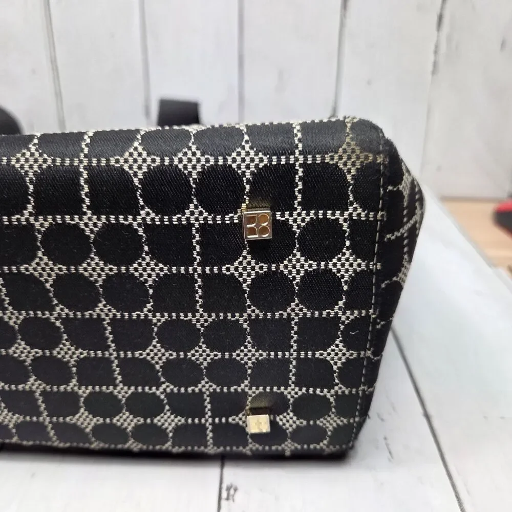 Kate Spade Large Baby Diaper Bag / Tote /Travel /Work Noel Print Black Ivory