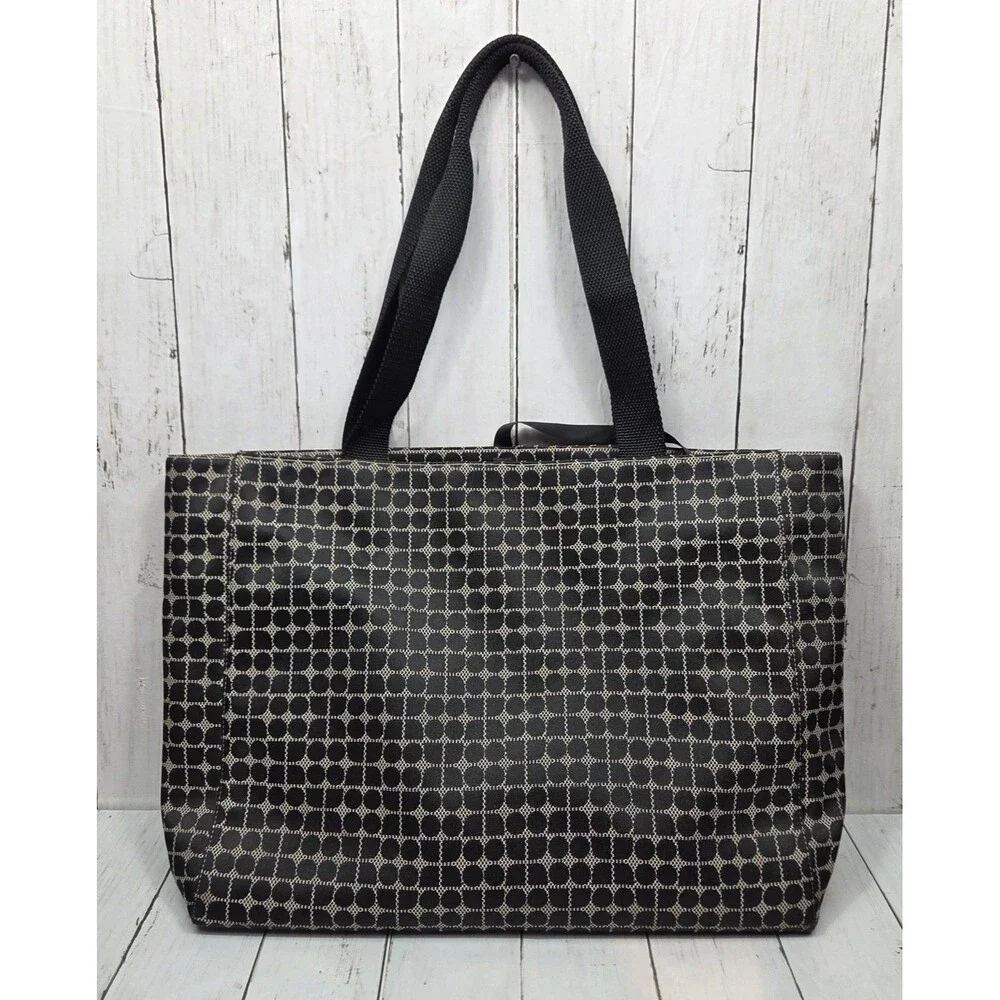 Kate Spade Large Baby Diaper Bag / Tote /Travel /Work Noel Print Black Ivory