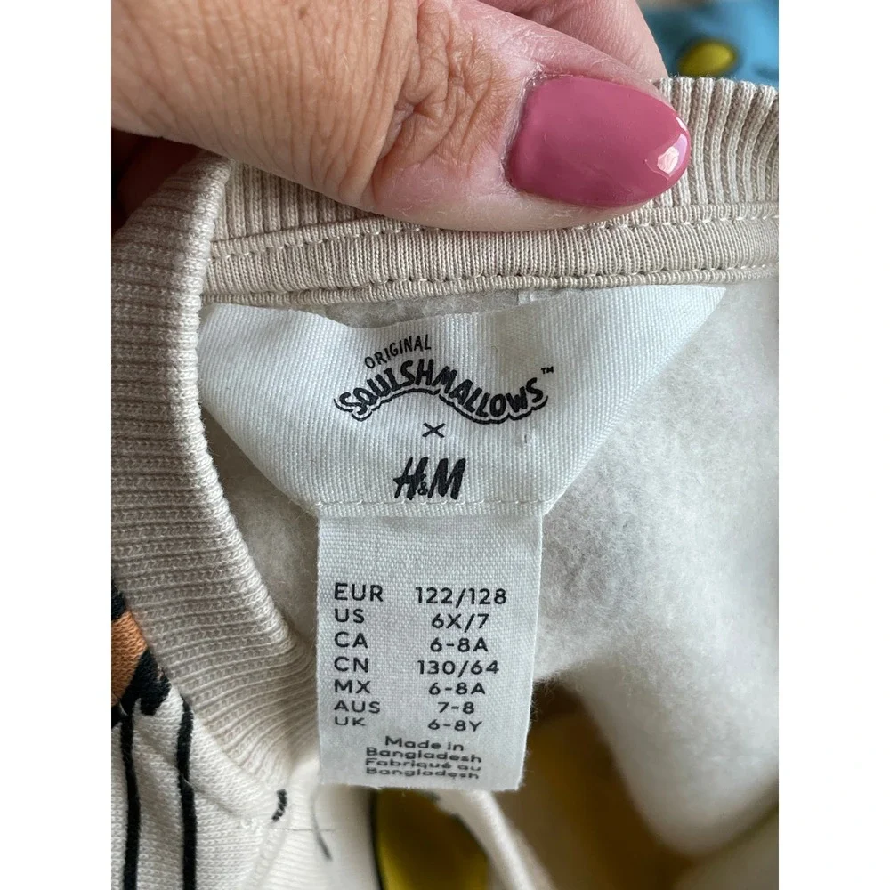 H&M x Original Squishmallows Pattern Sweater‎ Sweatshirt Dress - Sz 6/7