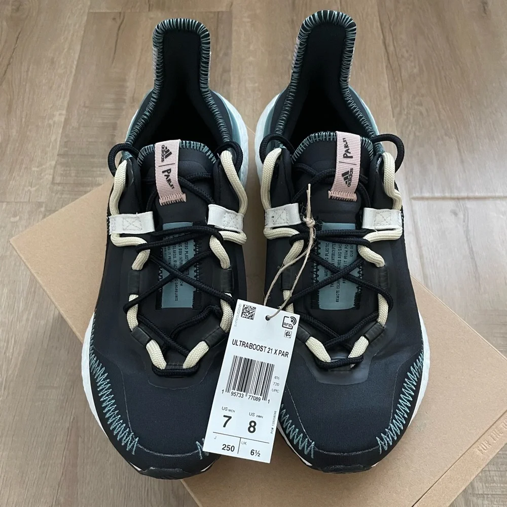 Adidas Ultraboost 21 x Parley Shoes GX1244 Unisex M 7 / W 8 NWT‎