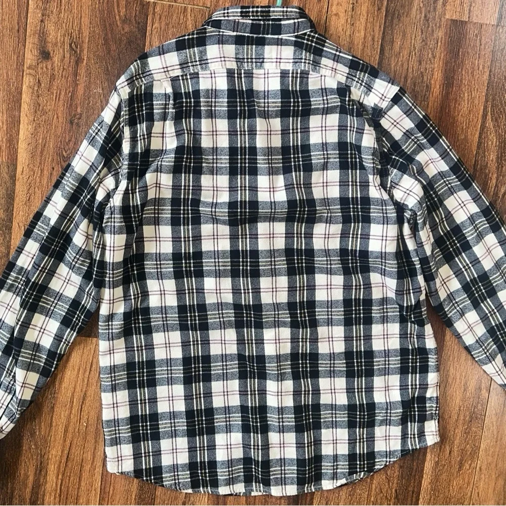 J. Crew Black and White Plaid Men's Shirt