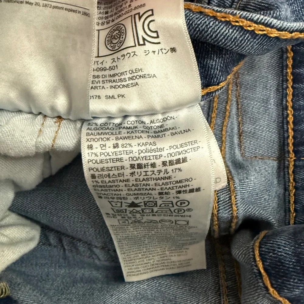 Levis 502 Taper Fit Jeans Mens 32x32 Blue Medium Wash Stretch Denim 29507-0053
