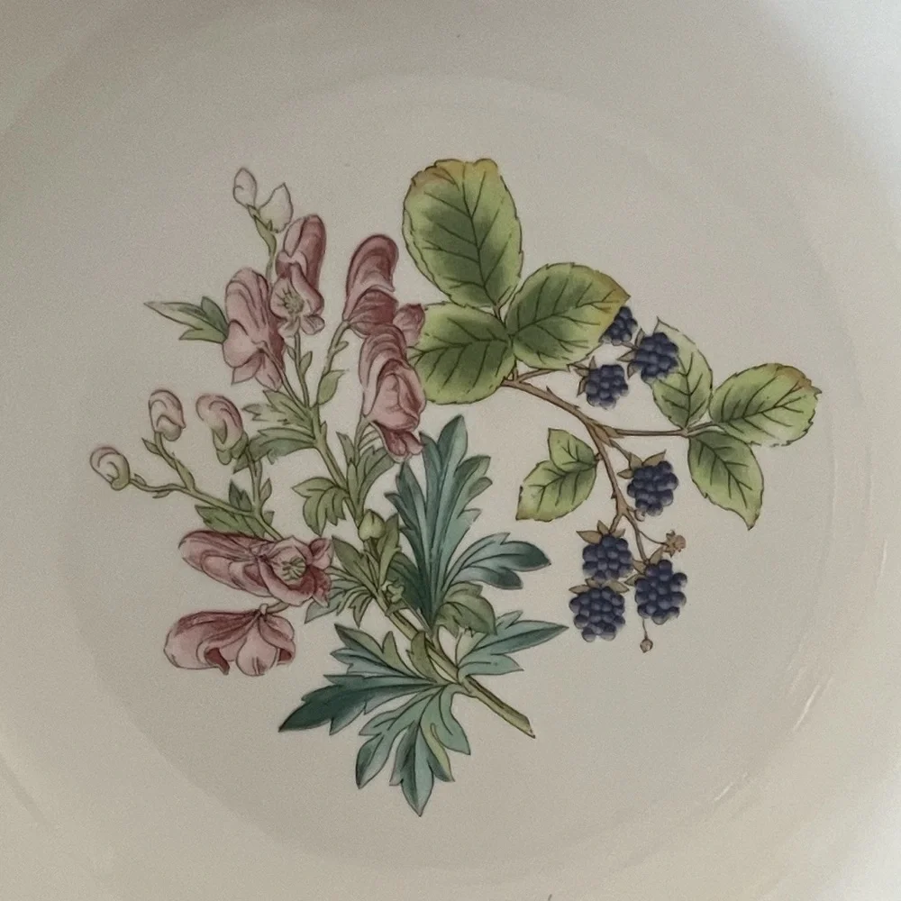 Mikasa Love Medley White Floral Soup/Pasta Bowls (set of 4)