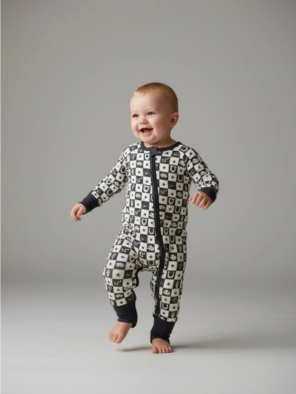 Cowboy Checker Print pajamas