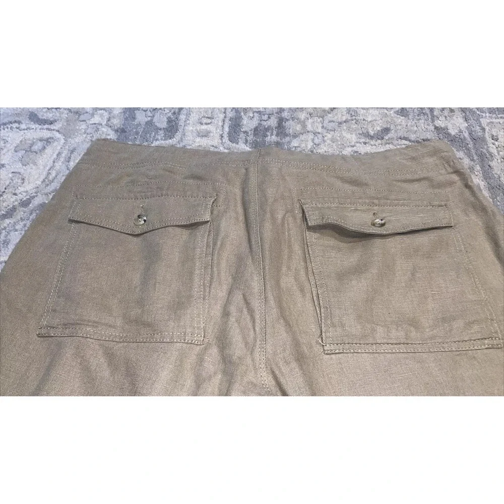 Banana‎ Republic Shorts Mens Sz 36 Beige Chino Linen Blend Short Casual