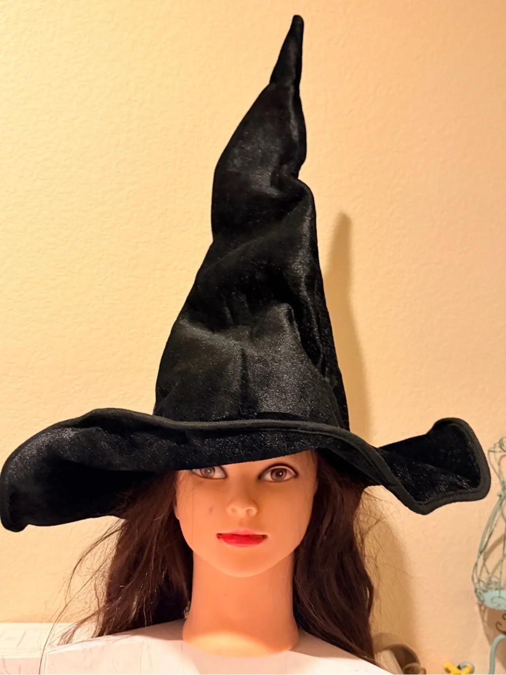Kids Black Witch Hat Halloween Costume - Classic Pointed Witch Hat