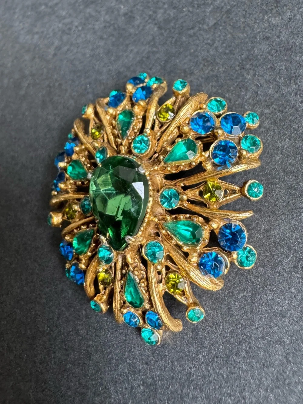 Vintage green blue