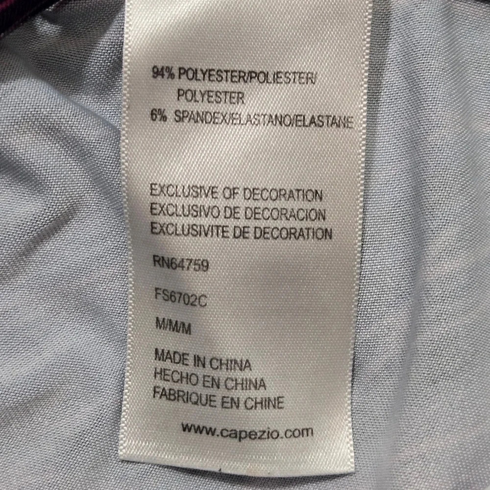 Future Star Capezio Girls Gymnastics Leotard Pink Blue‎ Silver FS6702C Medium