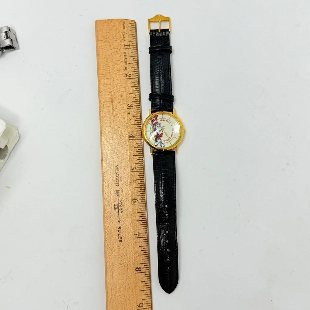 Vintage Dr. Seuss Cat‎ in the Hat Ltd Edition Watch 1957-1997 No Bx gently worn